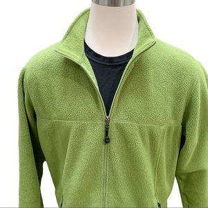 L.L.Bean Green Polartec Fleece Full-Zip Jacket XL